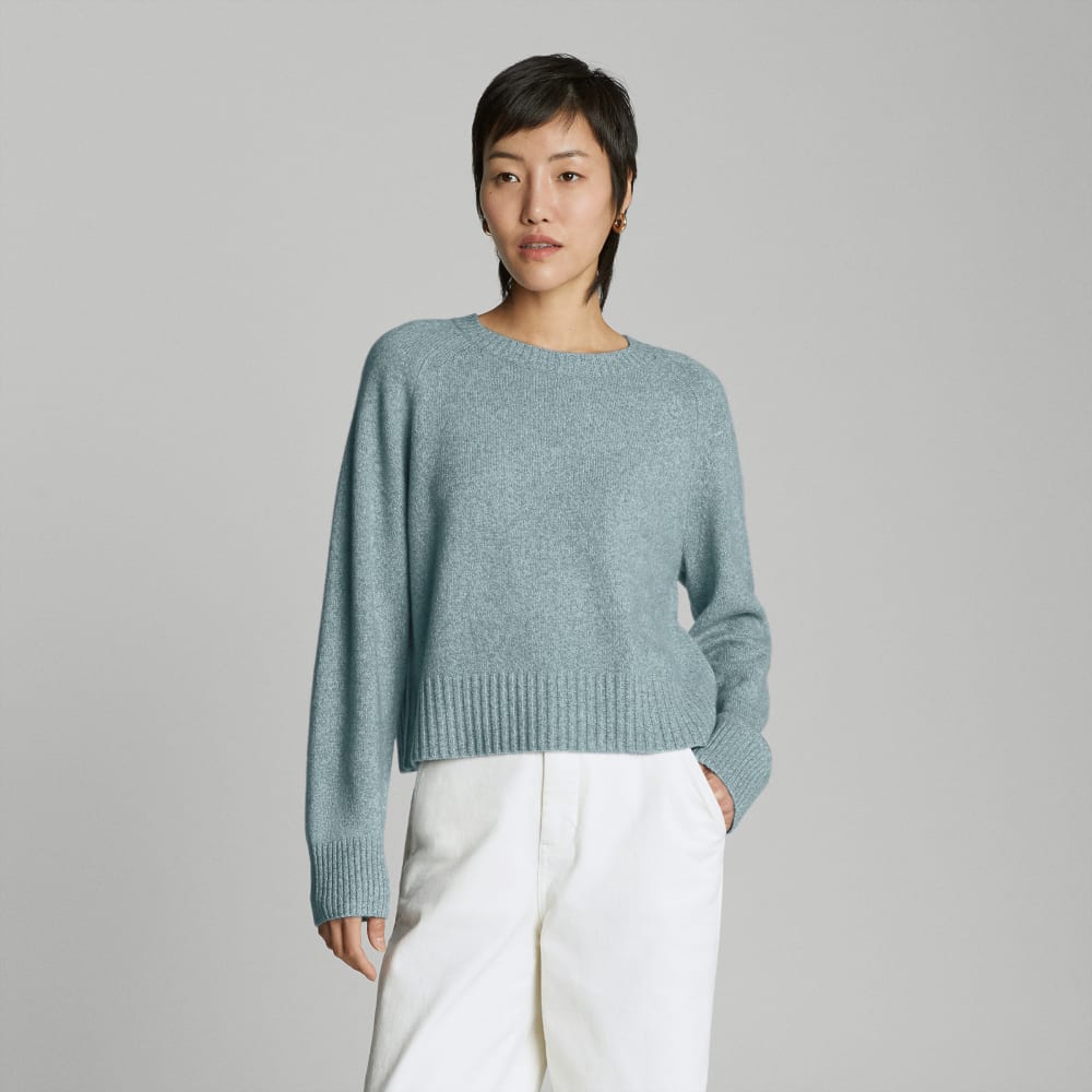 The Cashmere Boxy Crew | Spring Lake Twist