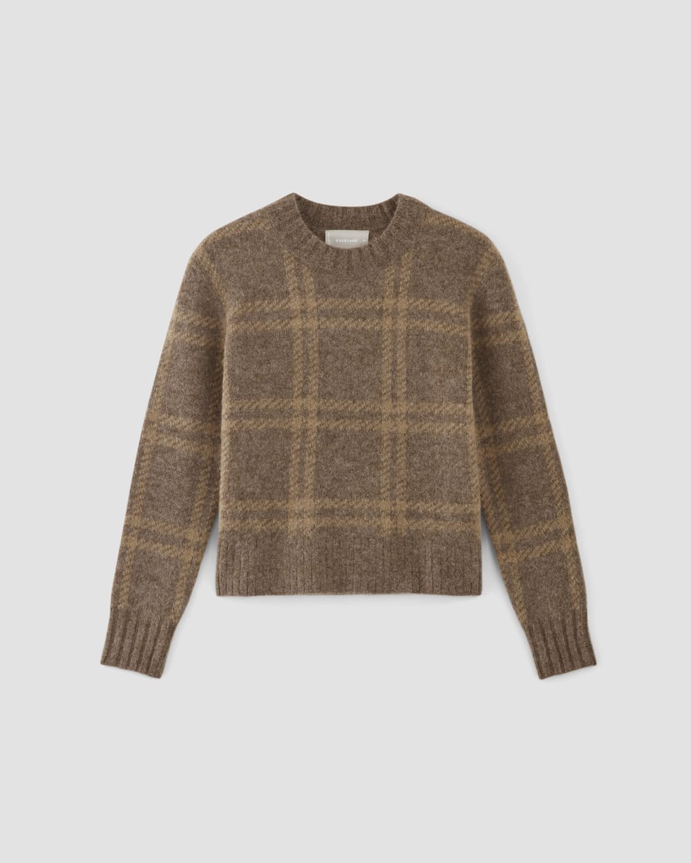 The Alpaca Cropped Crewneck Sweater | Cocoa / Tiger's Eye - Image 2