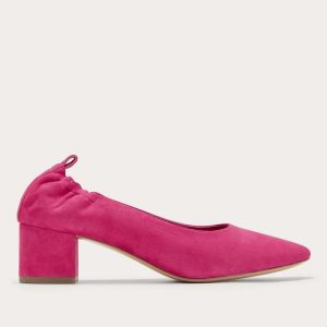 The Day Heel | Red Currant Suede
