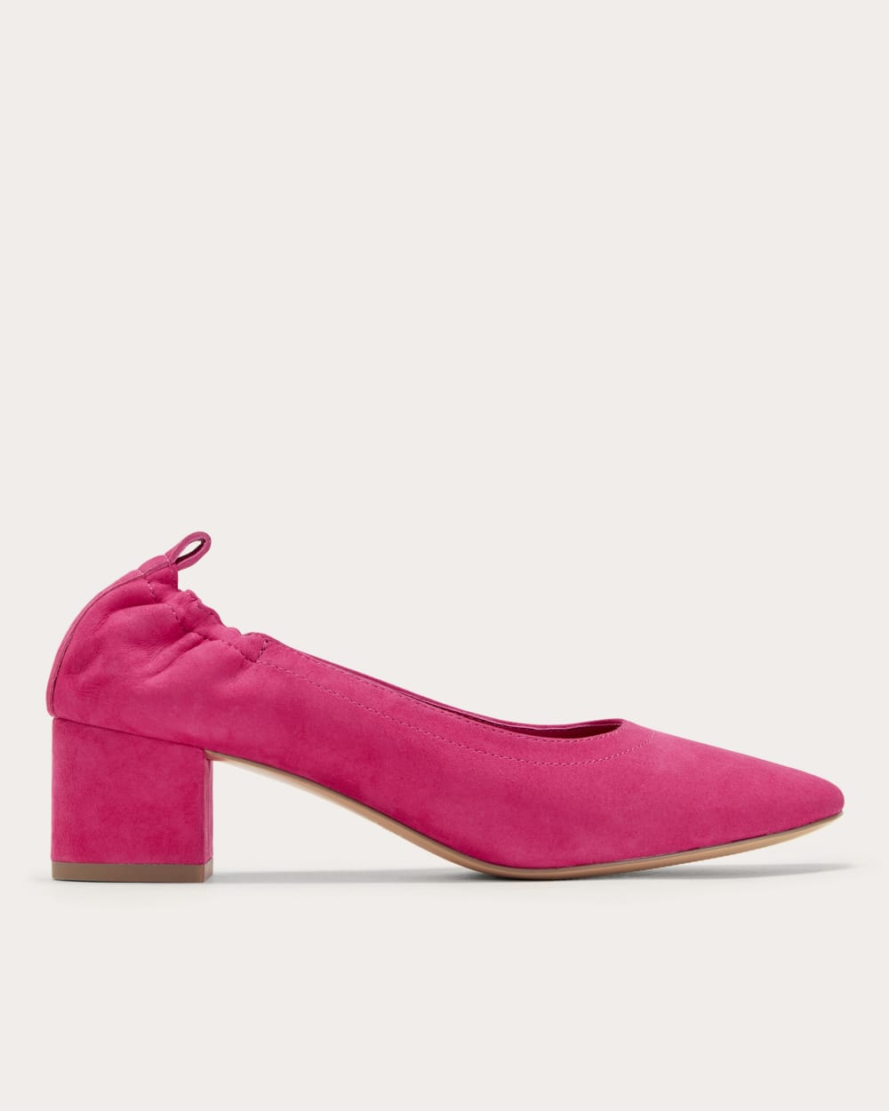 The Day Heel | Red Currant Suede
