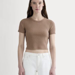 The '90s Rib Tee | Mocha