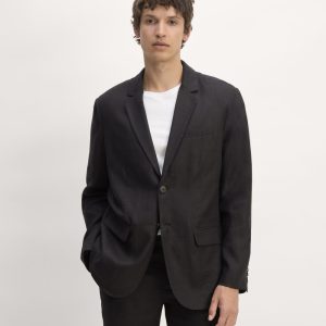 The Linen Blazer | Black