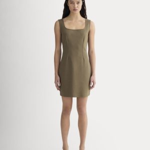 The Dream Square-Neck Dress | Deep Taupe