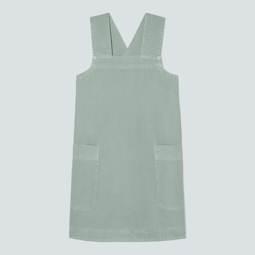 The Cross-Back Apron Mini Dress | Sea Glass