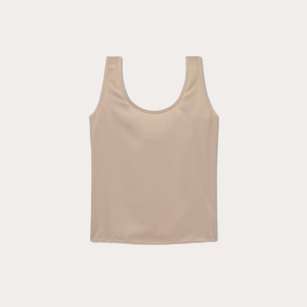 The Scoop Tank in Washable Silk | Burnt Sugar - Image 2