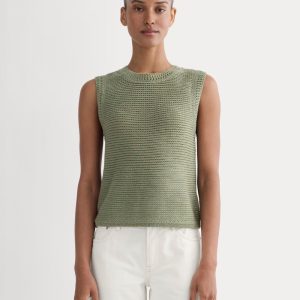The Organic Cotton Open-Stitch Tank | Sagebrush