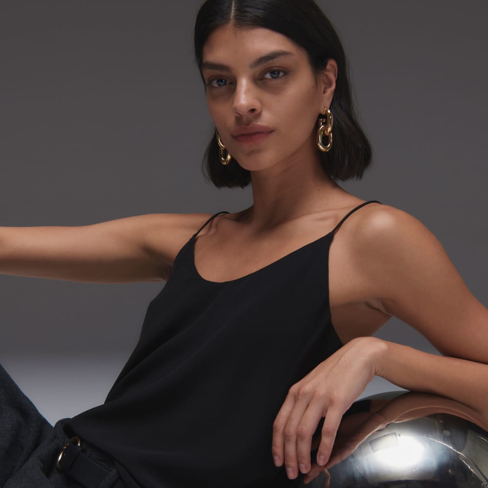 The Washable Clean Silk Cami | Black - Image 7