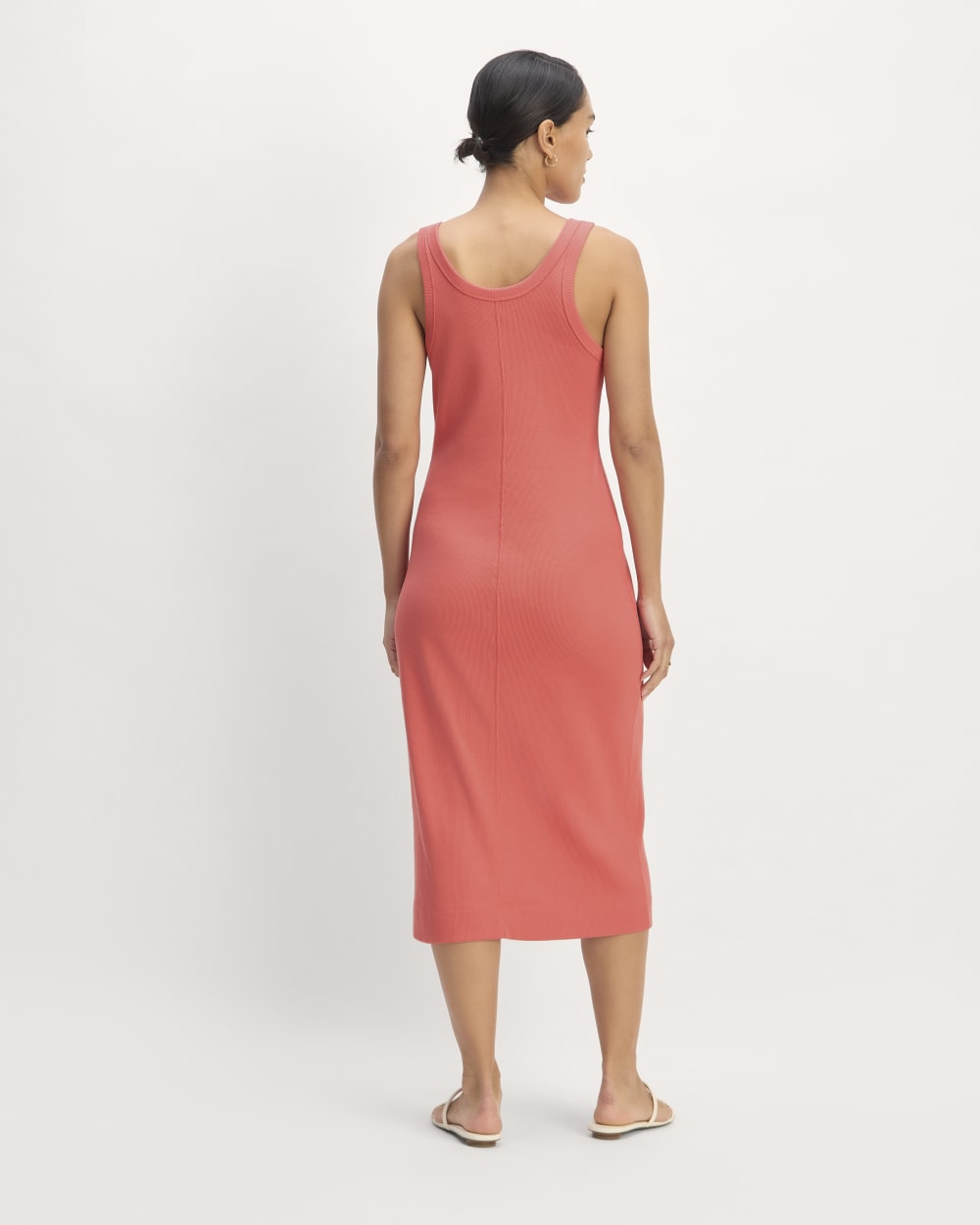 The '90s Rib Dress | Coral - Image 6