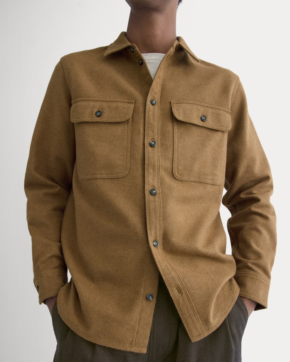 The Heavyweight Overshirt | Uniform | Heathered Toffee - Image 4