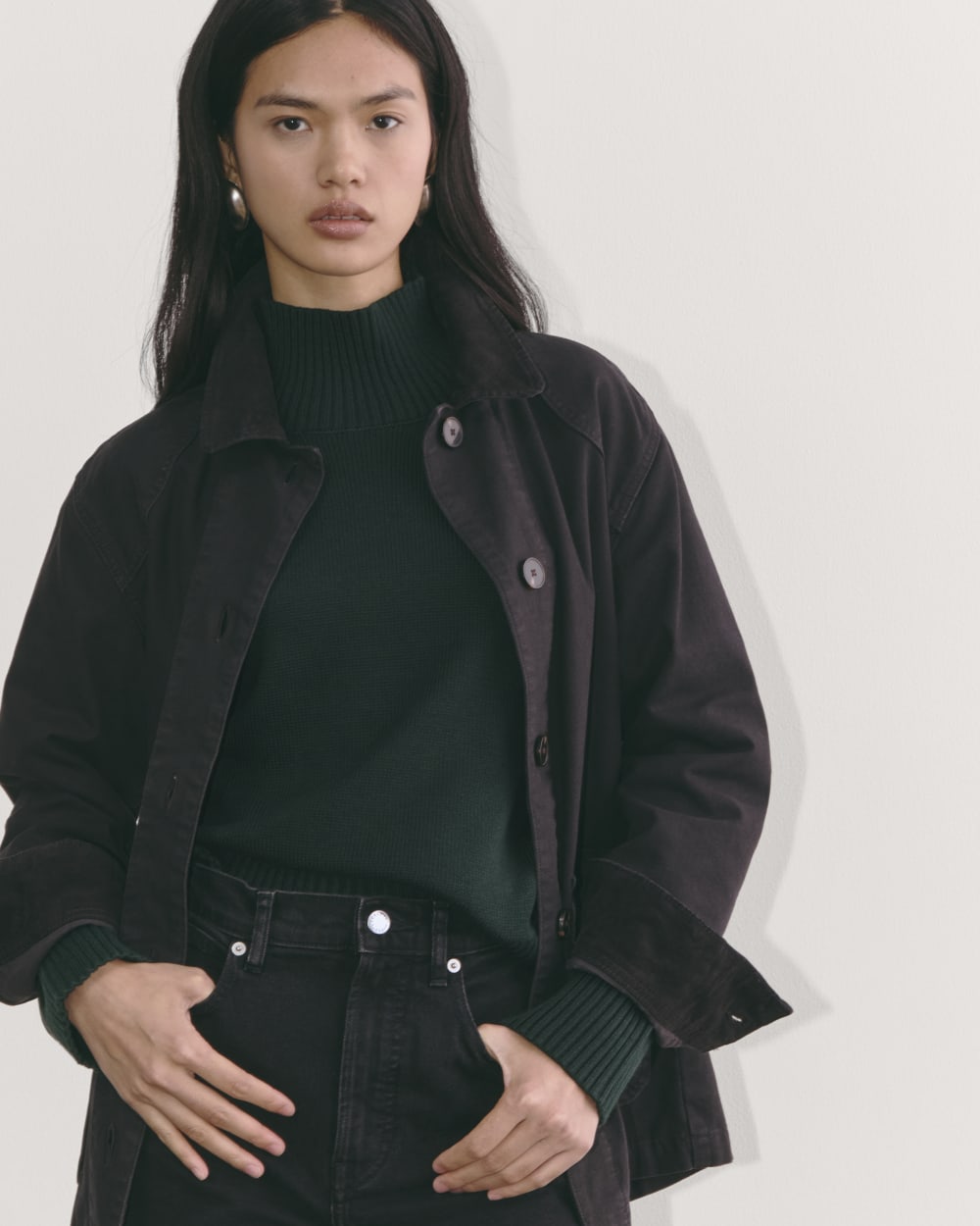 The Boxy Turtleneck in Everyday Cotton | Scarab - Image 6