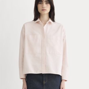 The Boxy Oxford | Rose Quartz Chambray