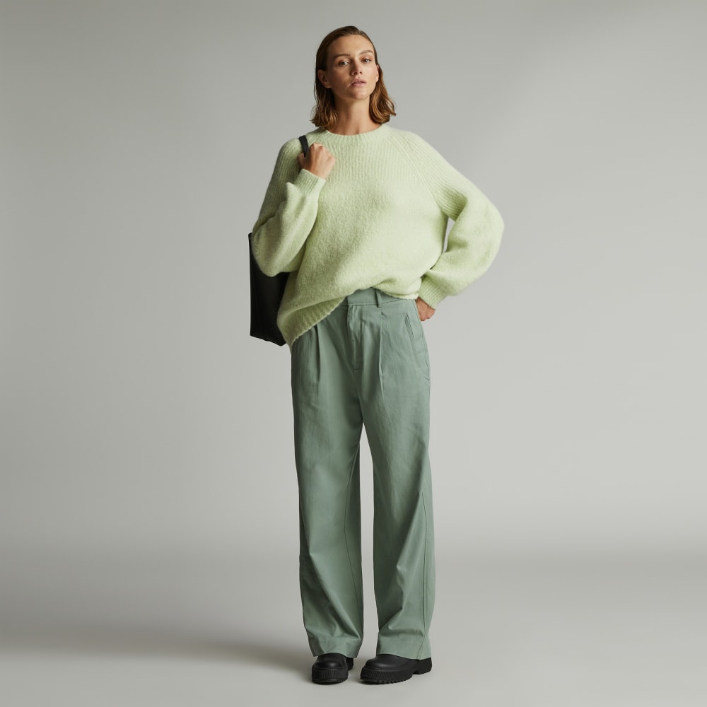 The SuperFuzz Alpaca Oversized Crew | Seafoam Green - Image 6