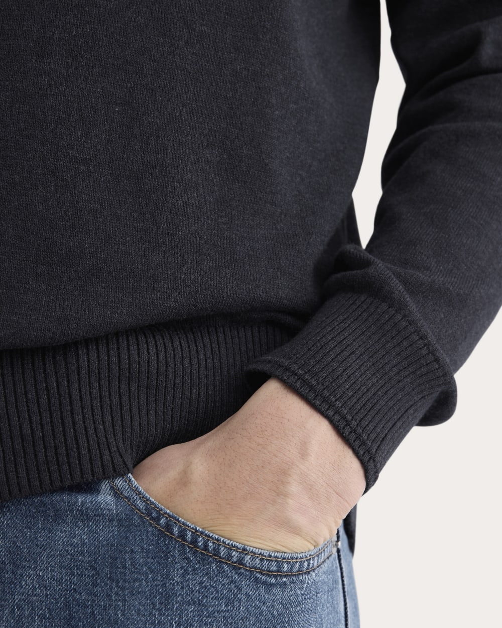 The No-Sweat Sweater | Uniform | Heathered Midnight - Image 4