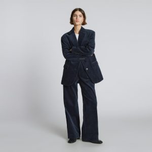 The Corduroy Way-High® Drape Pant  | Deep Navy