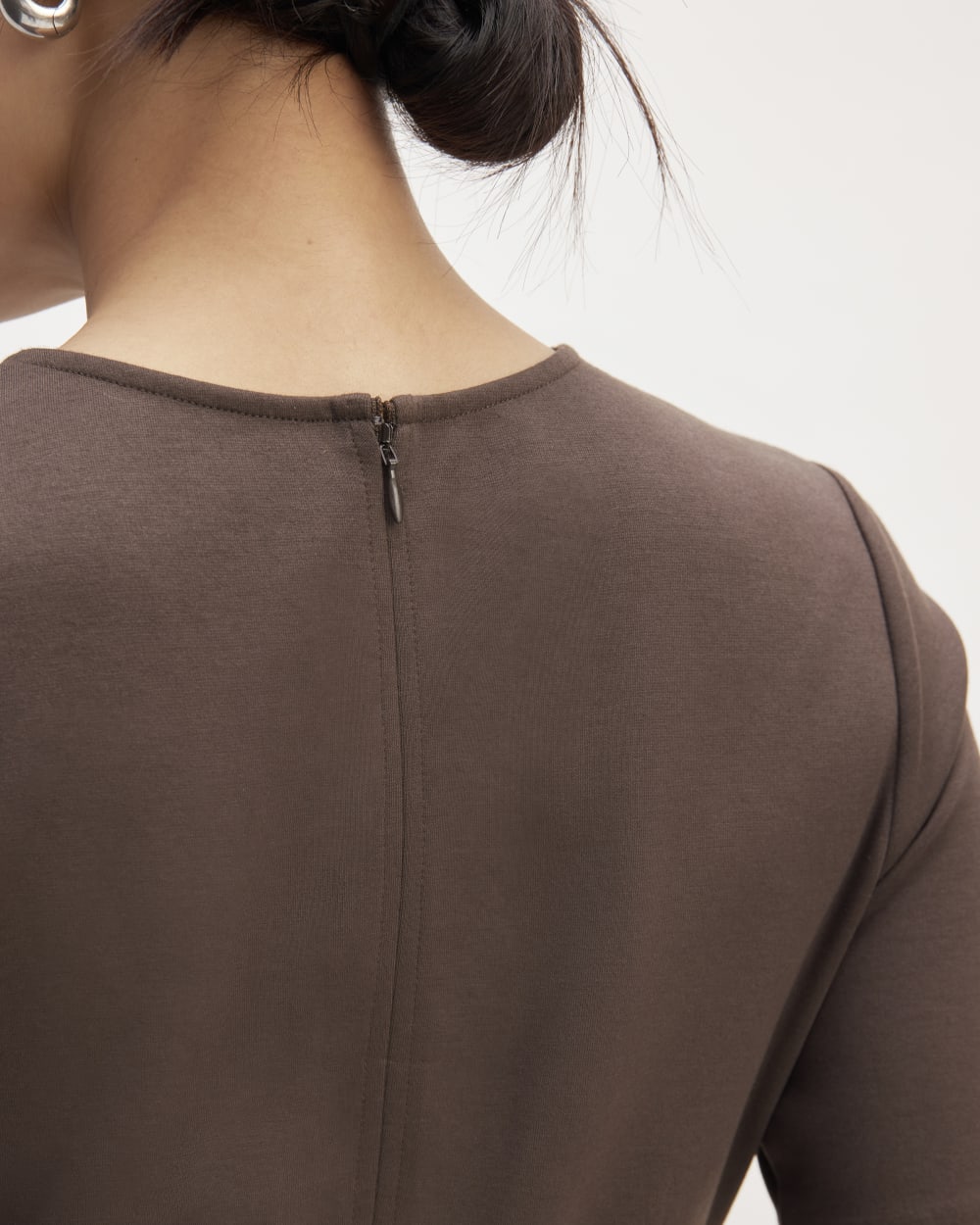 The Dream Short-Sleeve Dress | Earth Brown - Image 4