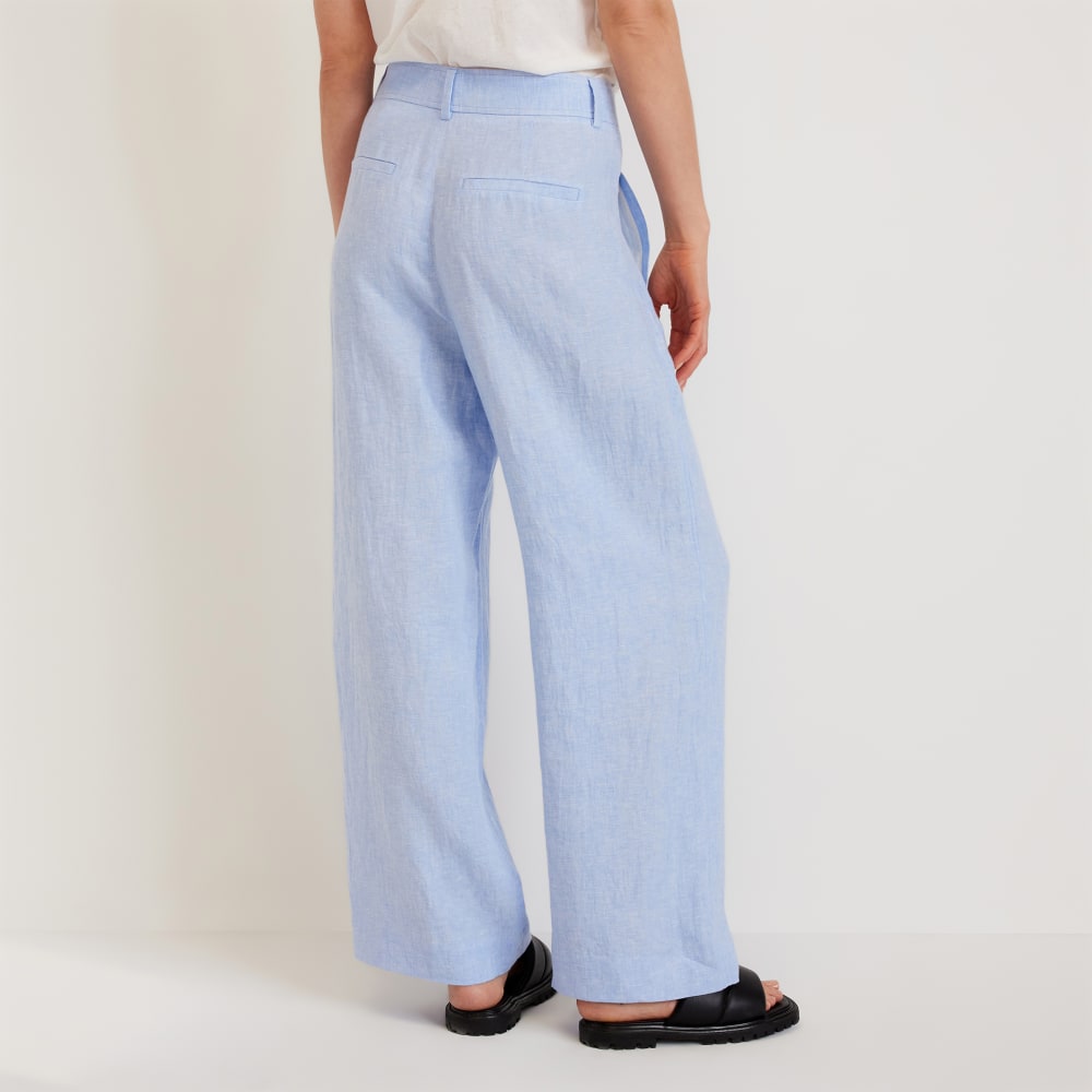 The Linen Way-High® Drape Pant | Light Blue - Image 3
