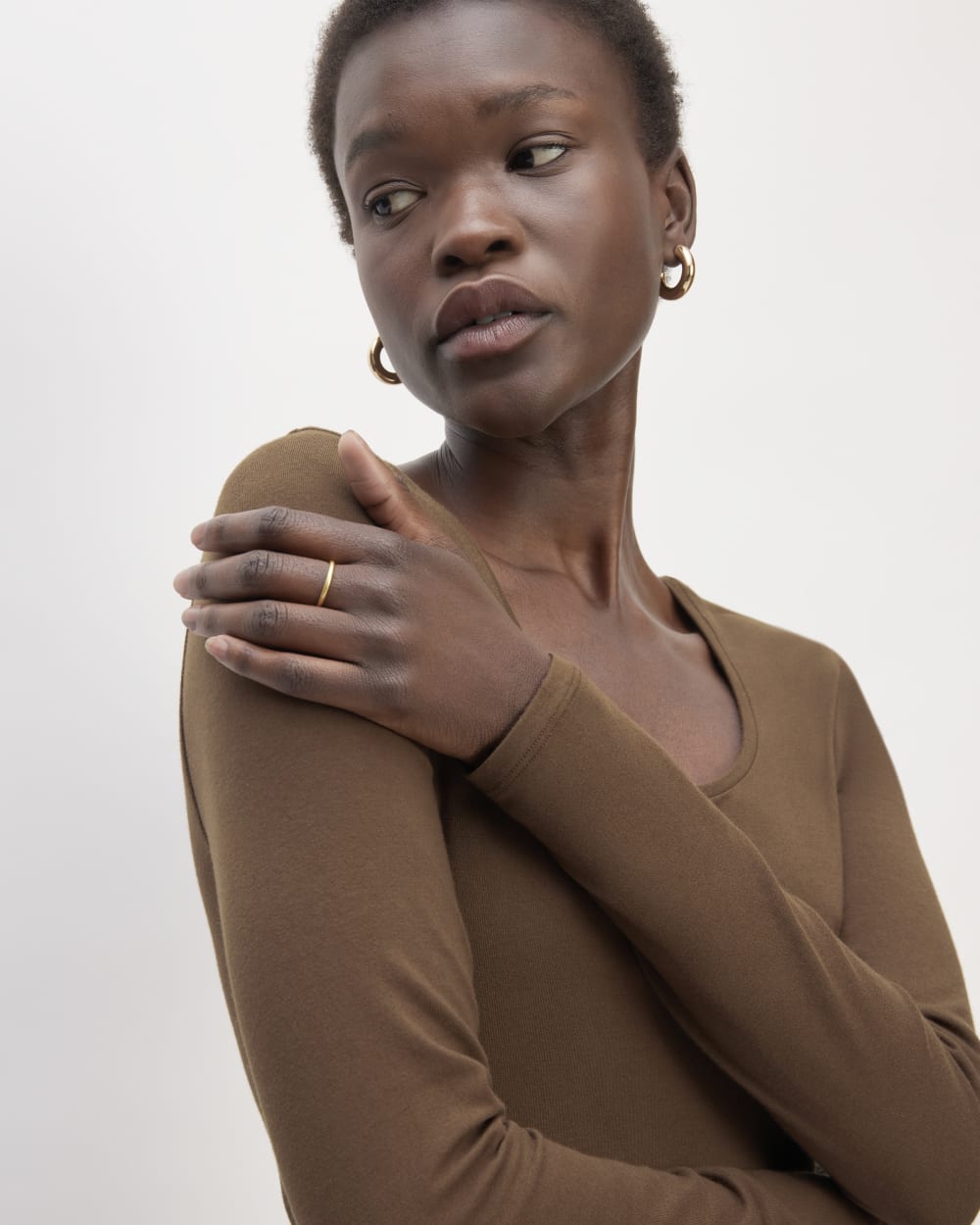 The Long-Sleeve Riviera Dress | Cocoa - Image 3