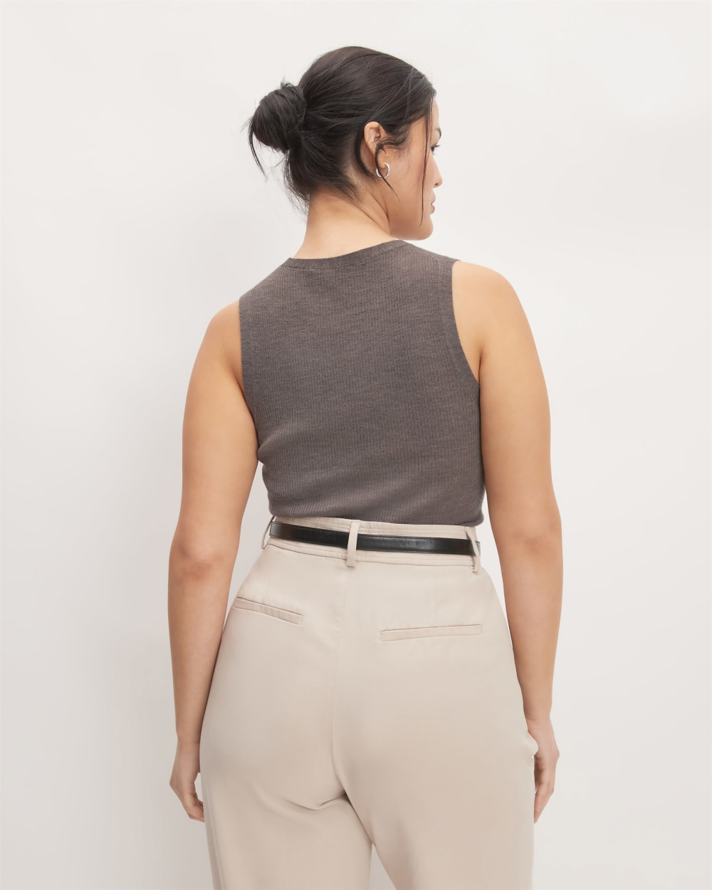 The Tank in Ultrasoft Merino | Heather Cocoa - Image 6