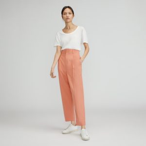 The Draper Tapered Pant in Buttersmooth | Tawny Pink