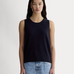 The Classic Tank in Cashmere | Navy