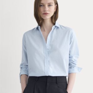 The Must-Have Shirt in Silky Cotton | Forever Blue / Optic White