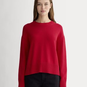 The Boxy Sweater in Everyday Cotton | Classic Red