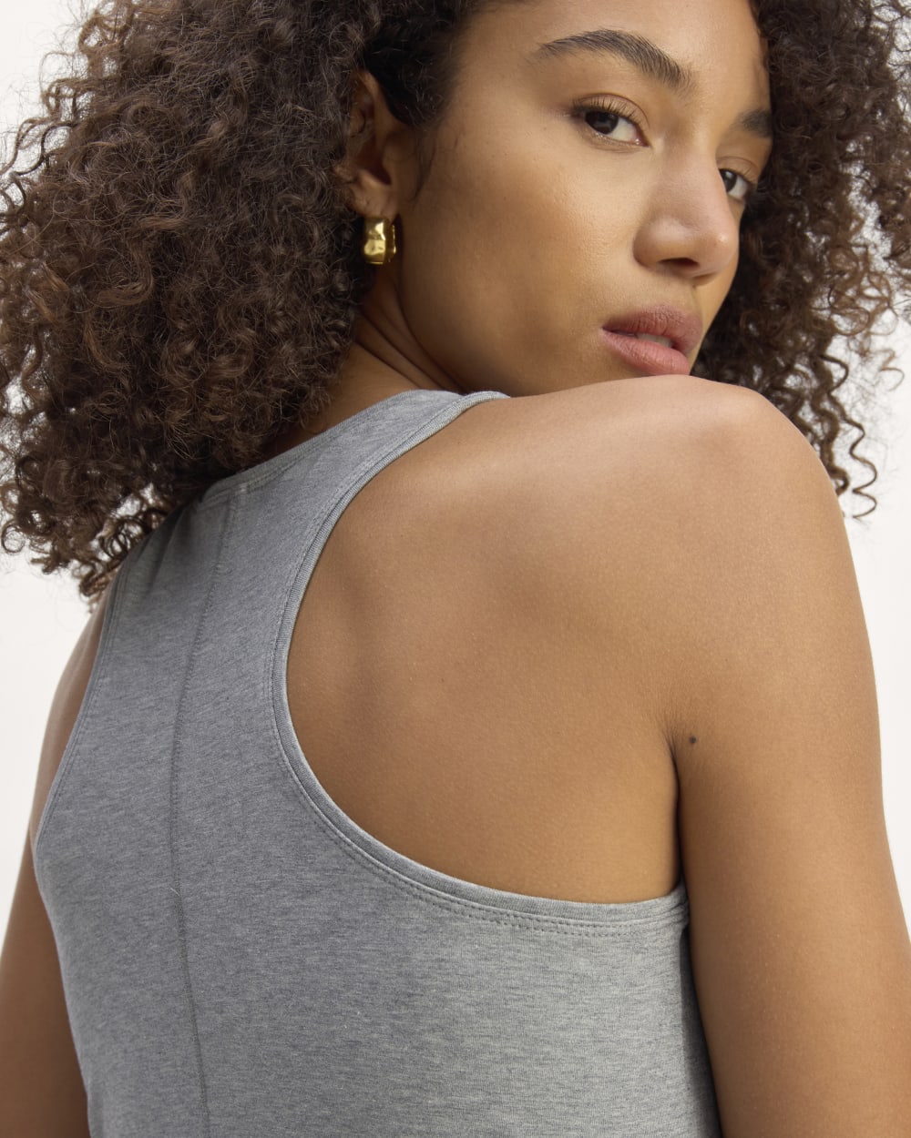The Form Racerback Dress | Mid Heather Grey - Image 4