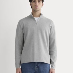 The No-Sweat Quarter-Zip |  Heathered Grey