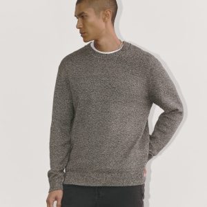 The Classic Sweater in Everyday Cotton | Canvas / Black Twist